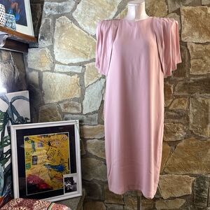 Vintage blush pink midi dress ✨